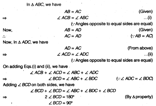 NCERT Solutions for Class 9 Maths Chapter 5 Triangles 5.2 6A